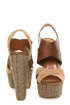 Jessica Simpson Charli Mahogany & Camel Platform Heels
