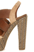Jessica Simpson Charli Mahogany & Camel Platform Heels