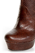 Jessica Simpson Fram Brown King Stamped Snake Platform Boots