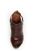 Jessica Simpson Cat Brown Stamped Snake Slingback Platform Heels