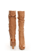 Jessica Simpson Keaton Tan Winter Haze Slouchy High Heel Boots