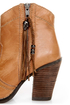 Kelsi Dagger Hanly Cognac Leather High Heel Ankle Boots