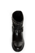 Kelsi Dagger Max Black Leather Studded Ankle Boots