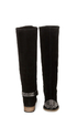 Kelsi Dagger Rover Black Suede Studded Cap-Toe Knee High Boots