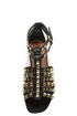 Kelsi Dagger Roxy Black Studded Gladiator Sandals