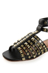 Kelsi Dagger Roxy Black Studded Gladiator Sandals