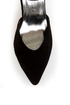 Bliss 15 Black Triple Strap Pointed Heels
