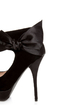 Carissa 13 Black Side Bow Ankle Cuff Platform Pumps