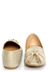 Messina 12 Beige Textured Tassel Smoking Slipper Flats