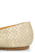 Messina 12 Beige Textured Tassel Smoking Slipper Flats