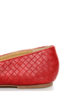 Messina 12 Red Textured Tassel Smoking Slipper Flats