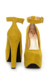 Luichiny Eye Doll Yellow Super Platform Heels