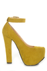 Luichiny Eye Doll Yellow Super Platform Heels