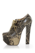 Luichiny Fass In Ate Snake Platform Oxford Heels