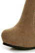 Luichiny Top That Tan Fringe Wedge Boots