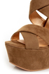 Luichiny Van Buren Camel Super Platform Heels