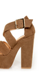 Luichiny Van Buren Camel Super Platform Heels