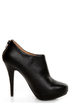 My Delicious Bank Black Shootie Platform Booties