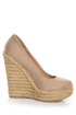 My Delicious Glow Taupe Suede Espadrille Wedges
