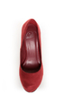 My Delicious Jones Burgundy Suede Platform Pumps