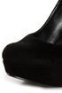 My Delicious Jones Black Suede Platform Pumps