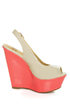 My Delicious Loco Ice Multi Slingback Platform Wedges