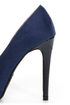 My Delicious Seal Blue Two Tone Cap-Toe Platform Pumps