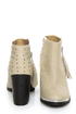 MTNG Fullu Off White Studded Ankle Boots