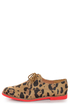 Madden Girl Jacobz Leopard Red Sole Lace-Up Oxfords