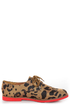 Madden Girl Jacobz Leopard Red Sole Lace-Up Oxfords