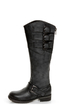 Madden Girl Lundunn Black Paris Belted Riding Boots