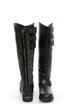 Madden Girl Lundunn Black Paris Belted Riding Boots