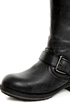 Madden Girl Lundunn Black Paris Belted Riding Boots
