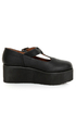 MTNG Petra Paris Black T-Strap Mary Jane Platforms