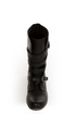 Madden Girl Raszcal Black Slouchy Belted Combat Boots