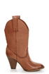Madden Girl Snappiee Cognac Burnished Cowboy Boots
