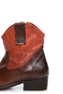 Mia Richwood Brown and Orange Two-Tone Leather Cowboy Boots