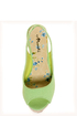 Machi Anita Mint Green Slingback Platform Heels