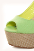 Machi Anita Mint Green Slingback Platform Heels