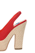 Machi Anita Red Slingback Platform Heels