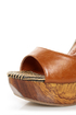 Mona Mia Trinidad Tan Woven Platform Heels