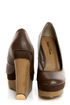 Michael Antonio Agnes Dark Brown Double Platform Wedges