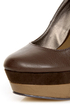 Michael Antonio Agnes Dark Brown Double Platform Wedges