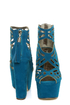 Michael Antonio Studio Gallista Blue Velvet Cutout Platforms