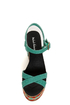 Michael Antonio Genoa Green Southwest Print Platform Sandals