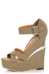 Michael Antonio Studio George Taupe Platform Wedges