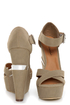 Michael Antonio Studio George Taupe Platform Wedges