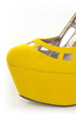 Michael Antonio Studio Lavonne Yellow Velvet Cutout Pumps
