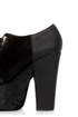 Michael Antonio Studio Medford Black Pony Fur Lace-Up Platforms