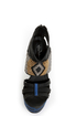 Michael Antonio Studio Taraji Black Beaded Platform Heels